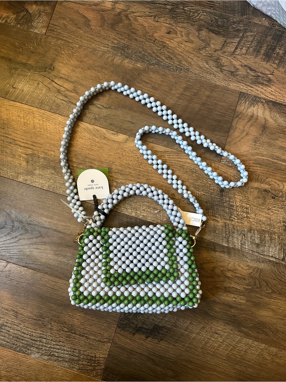 Kate Spade New York X Target Beaded Mini Crossbody Bag in Light Blue and Green